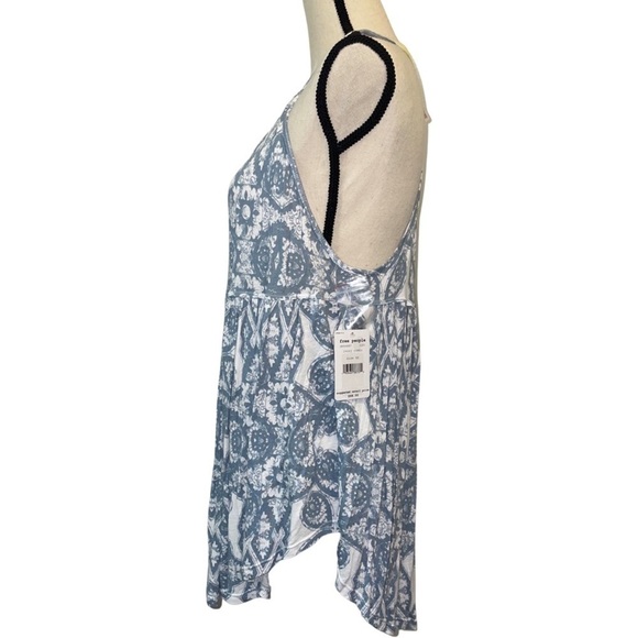 Free People Mimi Tunic Blue/Ivory - Picture 6 of 12